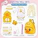 PEDOLLTREE 12pcs Set Reborn Baby Dolls Clothes Accessories with Backpack Diaper Yellow Duck for 1722 Inch Baby Doll Reborn Doll Newborn GirlBoy - Image 4