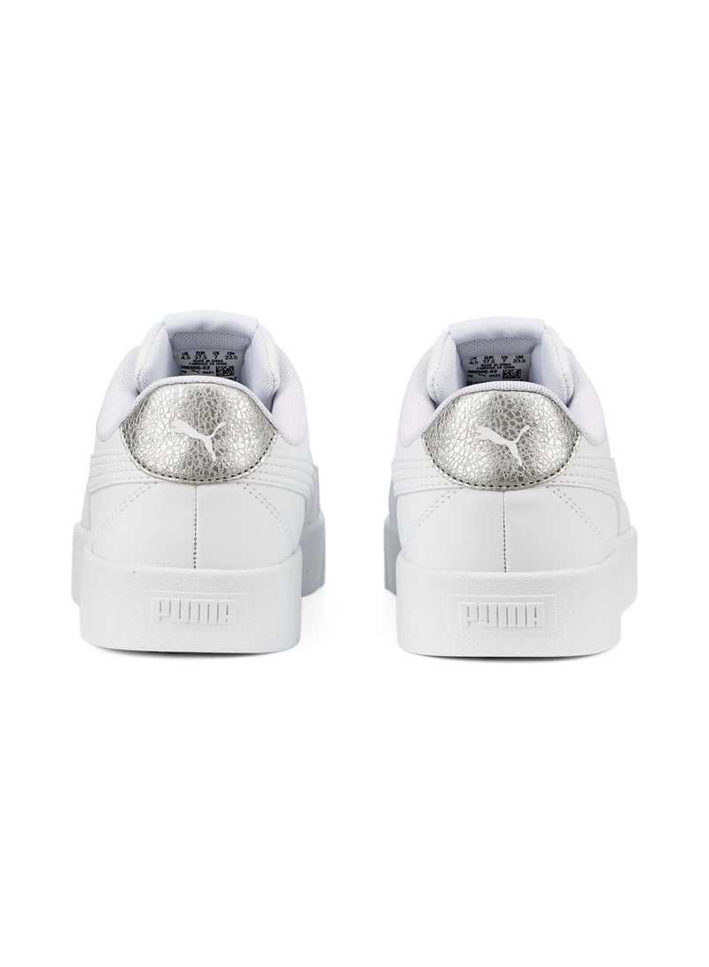 PUMA Skye Clean Distressed Womens White Sneakers - Image 3