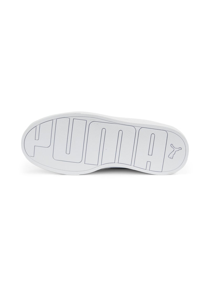 PUMA Skye Clean Distressed Womens White Sneakers - Image 4