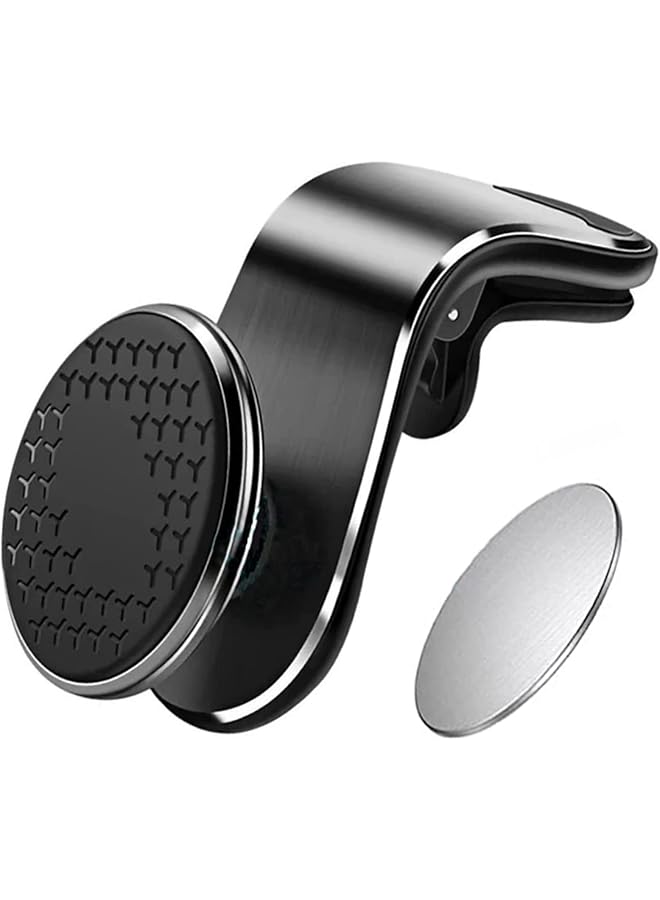 SAGREENY Car Phone Holder - Universal Air Vent Magnetic Mount, 360° Rotation For Mobile Devices, Vehicle Accessories - Image 1