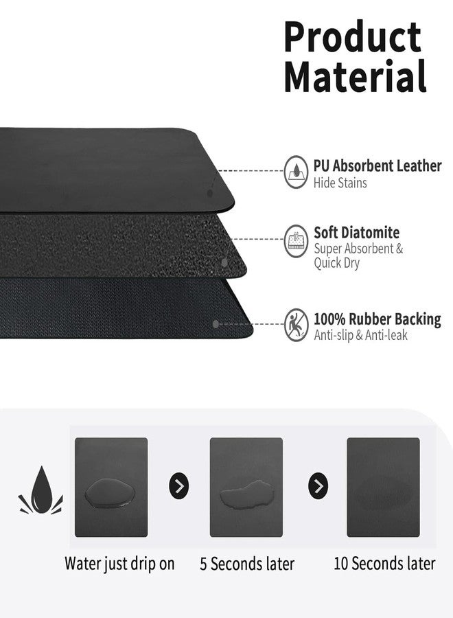 Kitssential® Placemat for Dish Drying Kitchen Utensil Dish Drying Mat| Quick Dry Water Absorbent mat Super Draining Mat for Kitchen| Placemat for Dish Drying with Non-Slip Rubber Backed(40 X 60 cm) - Image 5