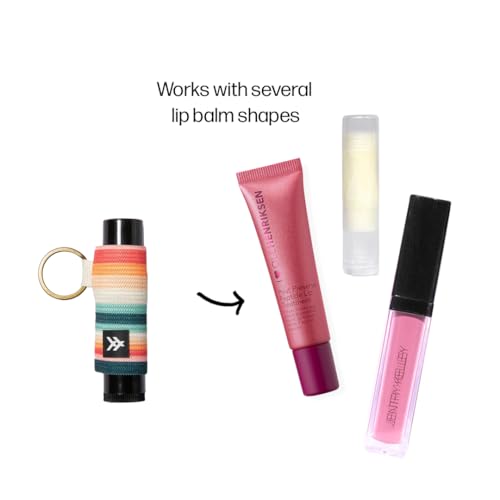Thread Wallets Elastic Chapstick and Lip Gloss Holder Keychain (Renae) - Image 4