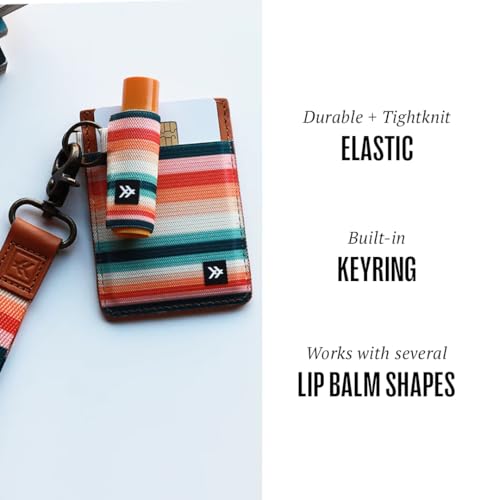Thread Wallets Elastic Chapstick and Lip Gloss Holder Keychain (Renae) - Image 2
