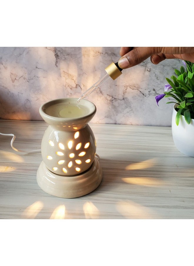 Pure Source India Ceramic Electric Oil Diffuser, with Lemon Grass, 1 Piece, Off-White - pzsku/ZE4A9DD8838311BC07192Z/45/_/1740982532/6ee4fbd7-869f-4936-99f8-c566625d872f