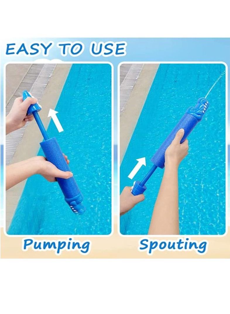 Soofam 4 Piece  Pull Down Type Water Gun Foam Soaker Summer Game Water Blasters Toys - Image 5