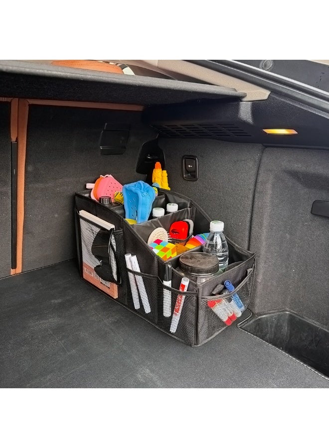 Oxford Cloth Foldable Car Storage Organizer - Large Capacity Trunk & Seat Box - Image 4