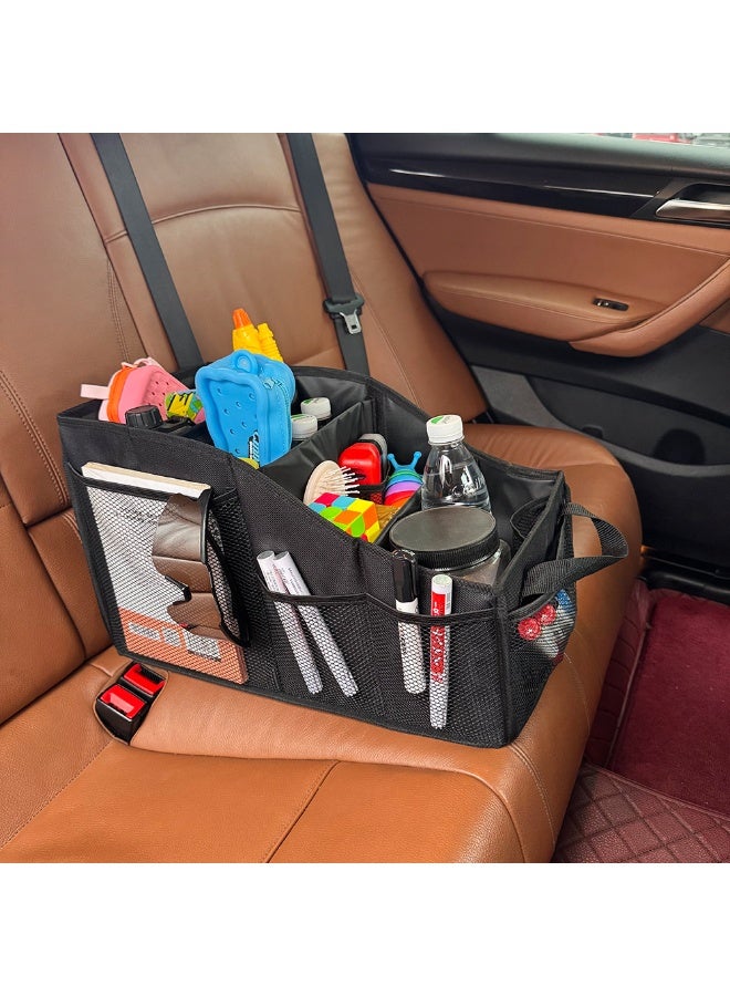Oxford Cloth Foldable Car Storage Organizer - Large Capacity Trunk & Seat Box - Image 1