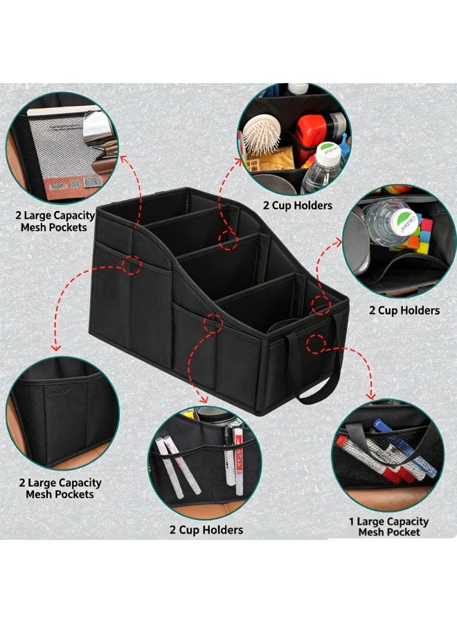 Oxford Cloth Foldable Car Storage Organizer - Large Capacity Trunk & Seat Box - Image 2
