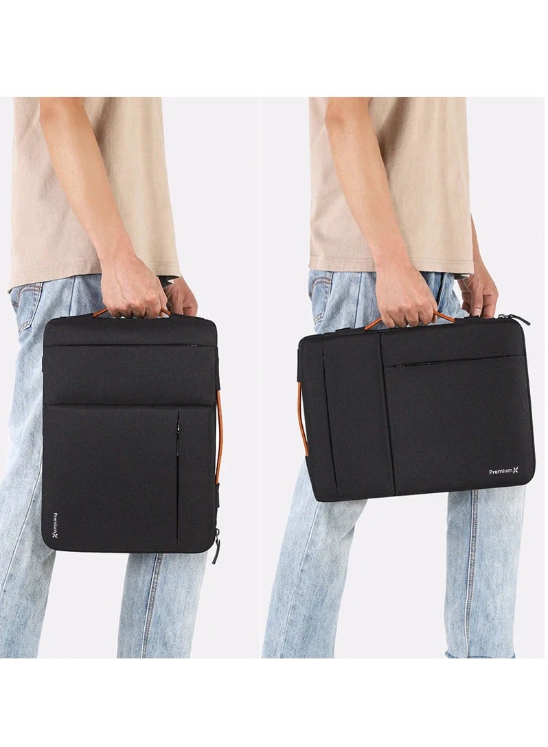 PremiumX Protective Laptop Shoulder Bag for 16-inch MacBook Pro M3/M2/M1 Pro/Max, Water-Resistant Laptop Sleeve (Black) - Image 5