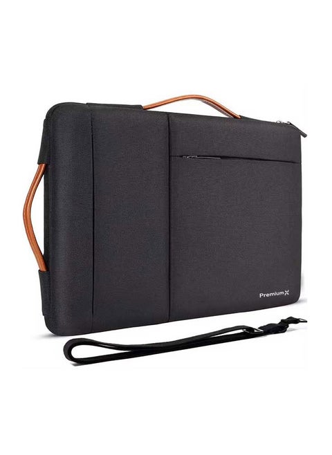 PremiumX Protective Laptop Shoulder Bag for 16-inch MacBook Pro M3/M2/M1 Pro/Max, Water-Resistant Laptop Sleeve (Black)