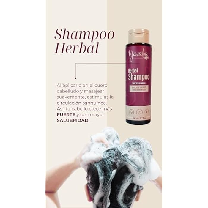 RUUFE Yavalva Bio Hair Treatment Kit - Natural Fertilizing Shampoo (3 Pack), Hair Loss Control and Growth for All Hair Types - Image 2