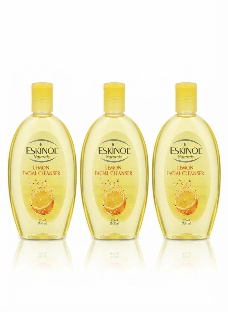 Eskinol 3 pieces of deep cleansing facial wash with lemon extract,3 X 225 ml - Image 3