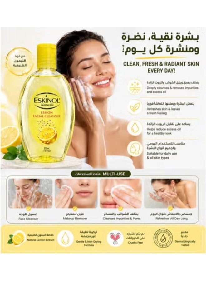 Eskinol 3 pieces of deep cleansing facial wash with lemon extract,3 X 225 ml - Image 5