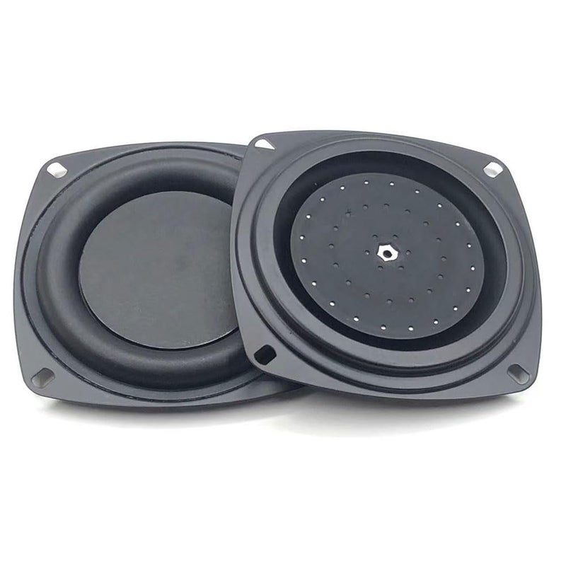 CCeCCe 2 Pack 4 Inch Woofer Vibrating Membrane Iron Rubber Vibration Diaphragm Plate Replacement Passive Radiator Film for Bass Speaker Subwoofer Loudspeaker Audio DIY Repair - Image 2
