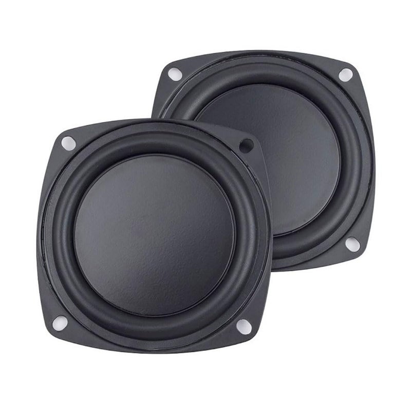 CCeCCe 2 Pack 4 Inch Woofer Vibrating Membrane Iron Rubber Vibration Diaphragm Plate Replacement Passive Radiator Film for Bass Speaker Subwoofer Loudspeaker Audio DIY Repair - Image 1