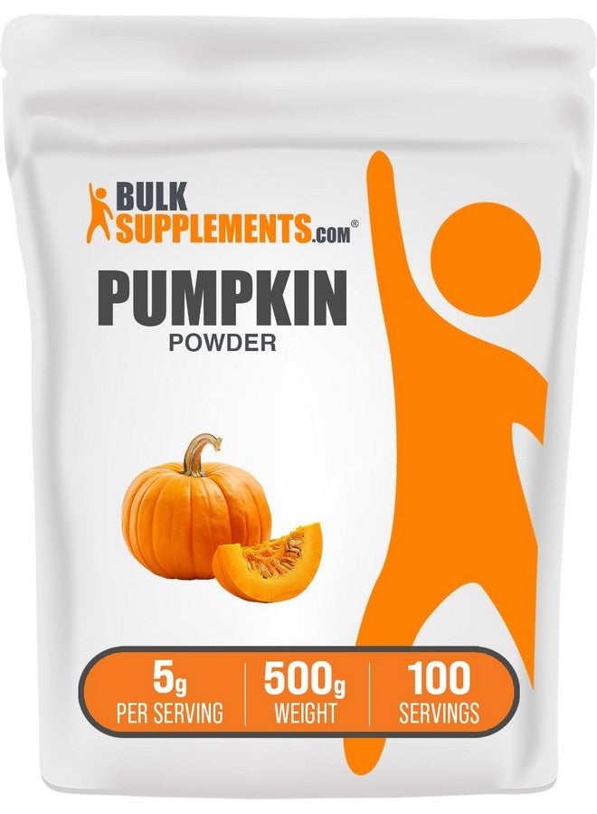 BulkSupplements مسحوق اليقطين من BulkSupplements.com - مكمل اليقطين، مسحوق اليقطين لدعم الهضم - مكمل غذائي فائق وخالي من الغلوتين، 5 جرام لكل حصة، 500 جرام (1.1 رطل) (عبوة من 1) - Image 1