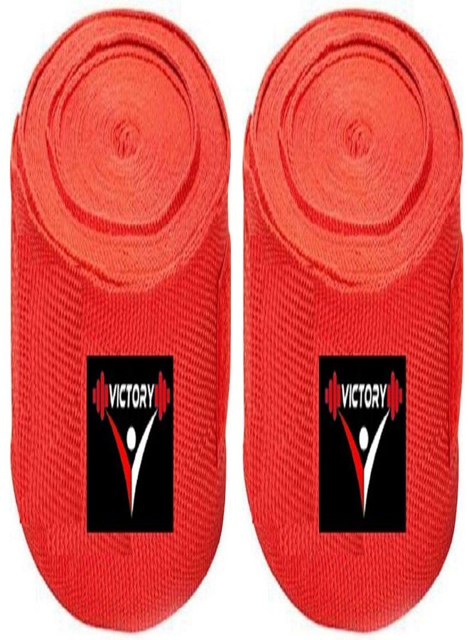 VICTORY Professional Boxing Hand Wrap & Hand Bandage - Imported 110 -inch (Red) - Image 2
