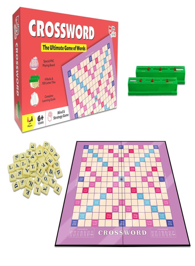 Little Berry Crossword Board Game for Kids & Adults | Ultimate English Word Building Game for All Ages | Multiplayer Educational Vocabulary Builder Game Set | Big Size Learning Word Puzzle Game Toys - Image 1