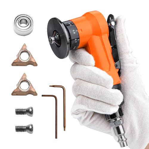 UPWOOD 2in1 Mini Air Chamfer Tool for Chamfering and Round Cornor on Metal Arc Corner 45 Degree Pneumatic Beveling Trimming Deburring Machine - Image 1