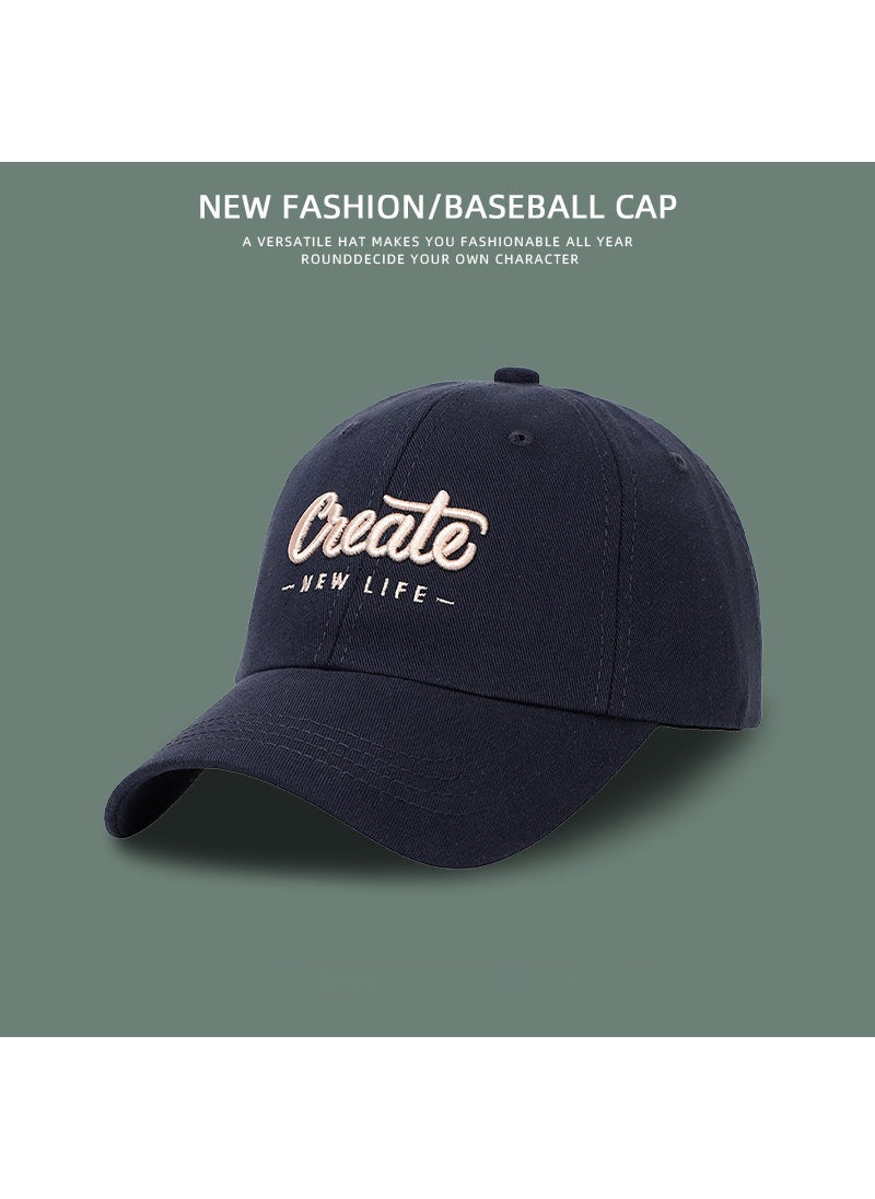 Generic Fashion Embroidered Baseball Cap Unisex Adjustable Wine red  - Image 3