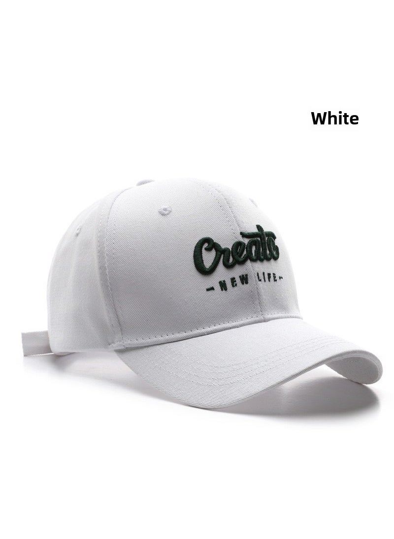 Generic Fashion Embroidered Baseball Cap Unisex Adjustable Wine red  - Image 5