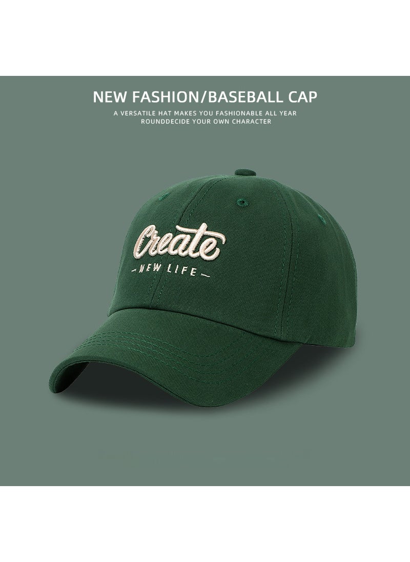 Generic Fashion Embroidered Baseball Cap Unisex Adjustable Wine red  - Image 2