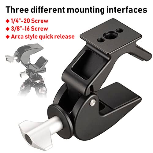 Zelnoox Clamp Binocular Tripod Adapter – ARCA Quick Release Dovetail | 1/4"-20 & 3/8"-16 Screw Holes | Fits 26-58mm Binoculars - Image 3