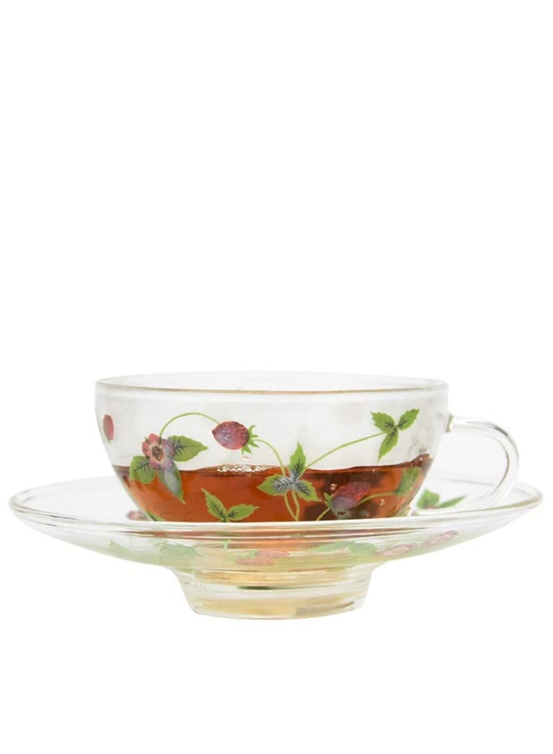 تيلاند كوب وصحن فراولة مقاوم للحرارة من مادة البورسليكات (0.185 لتر) - Image 2