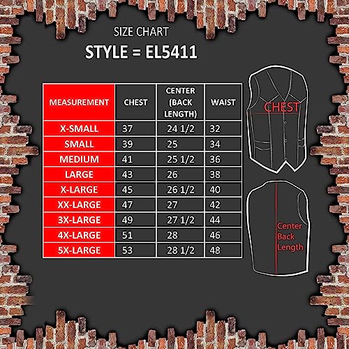 EVENT LEATHER EL5411 Men's Black Classic Side Lace Motorcycle Leather Jacket – Motorcycle Riding Jackets - Large - Image 3