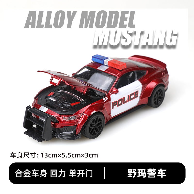 1:36 Scale Diecast Car Models for Kids Yema Police Car (cannot open the door) [Bubble Bag]] 