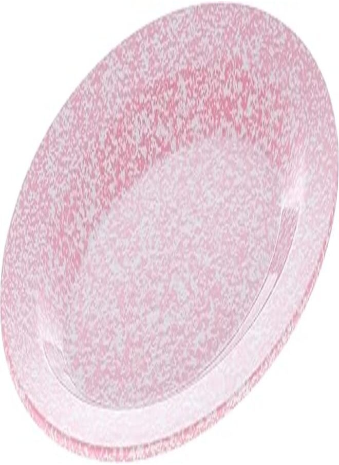 PURE - Pure 136082 Melamine Granite Medium Round Food Service Plate For Home And Restaurant - Pink - Image 1
