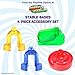 Marble Genius Stable Bases 4pcs Marble Run Accessory Set for Kids Ages 4 Fun Ultimate Marble Track Race Addon Kit for Teens STEM - Image 4