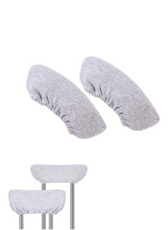 Generic 2pcs Crutch Cover Thickened Underarm Pad Compact Crutch Pad Crutch Pad Hand Grip Covers Crutch Pads Crutch Cushion Covers Crutch Cushion Hand Grips Cotton Light Grey  - Image 1