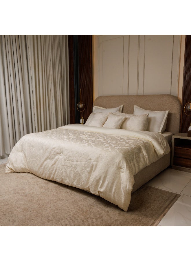 FoamZone Jacquard Microfiber Comforter, 10 PCs King Size 270x260 cm - Image 1