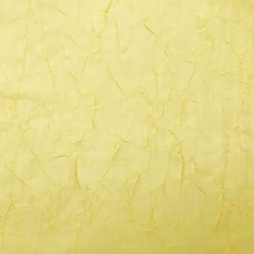 No. 918 Erica Crushed Sheer Voile Rod Pocket Curtain Panel, 51" x 84", Yellow - Image 5