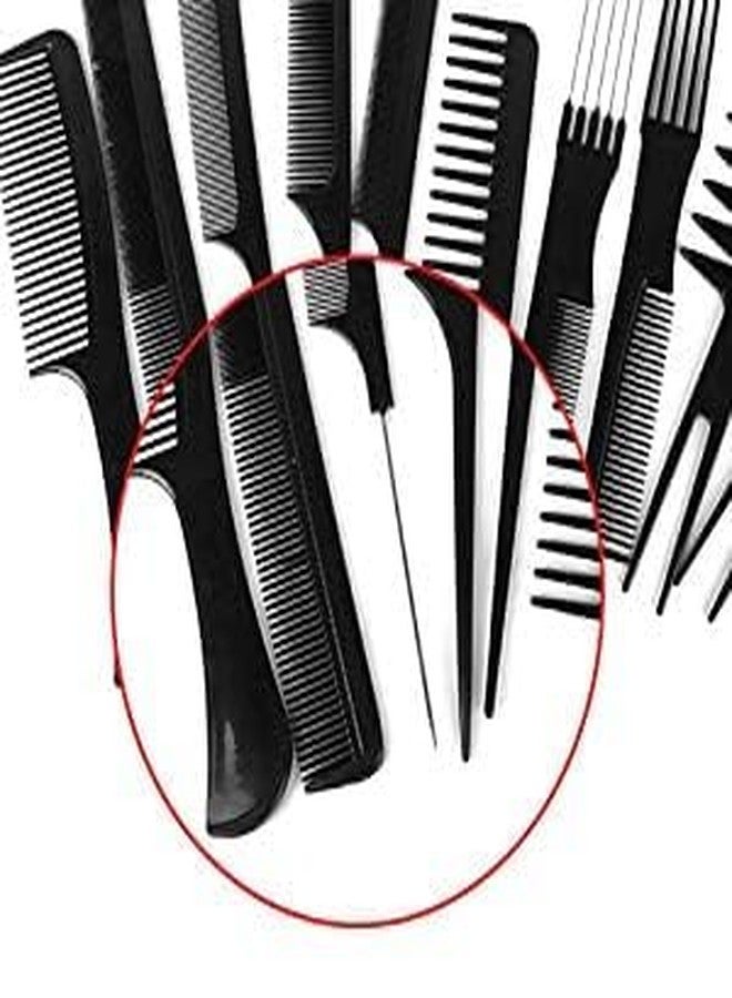 إم إف مجموعة فرشاة ومشط الشعر MF® المكونة من 12 قطعة، فرشاة شعر مجدافية، فرشاة فك تشابك الشعر، تتضمن مشط تدليك بالوسادة الهوائية، وفرشاة دوارة، و10 أمشاط لتصفيف الشعر - Image 4