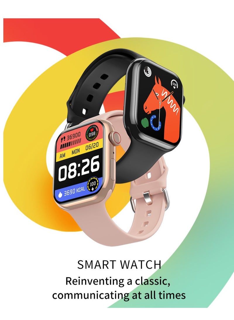 Smart Watch Waterproof Wireless Charging Silicone Strap For Men and Women