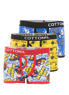 Bundle Of Three Patterned Boys Boxer