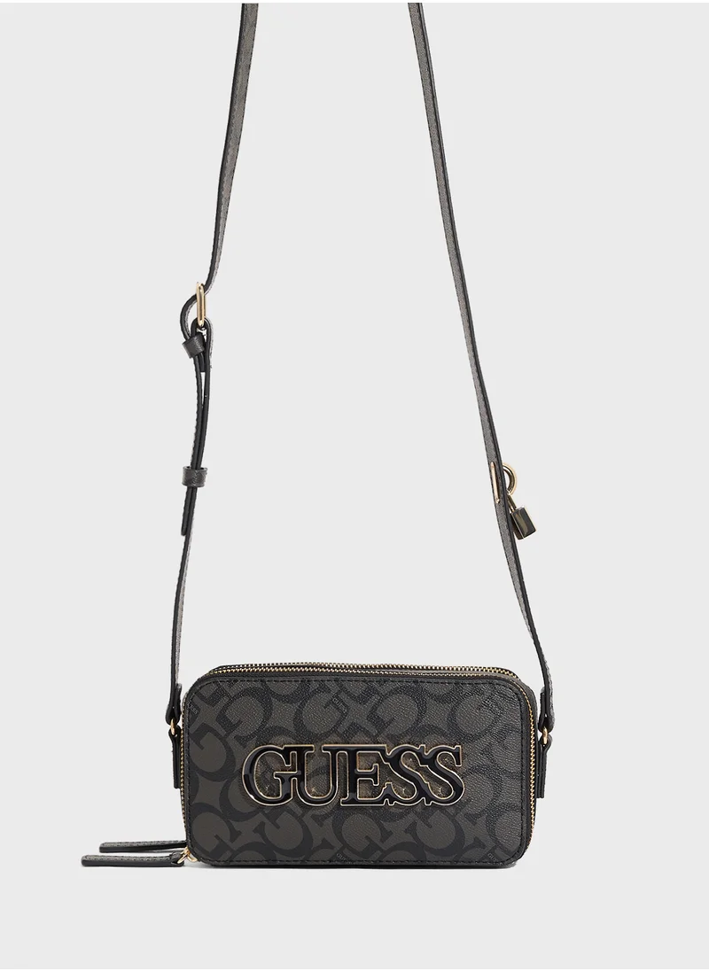 GUESS Reinee Mini Double Zip Crossbody