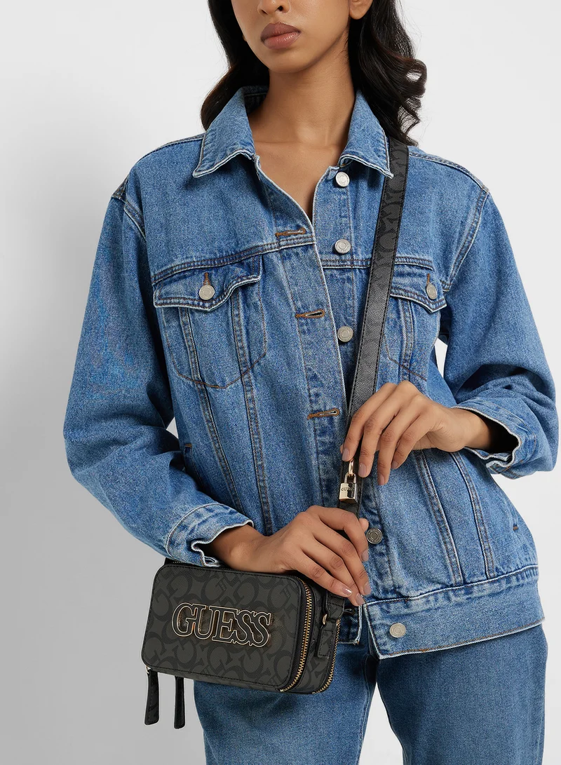 GUESS Reinee Mini Double Zip Crossbody