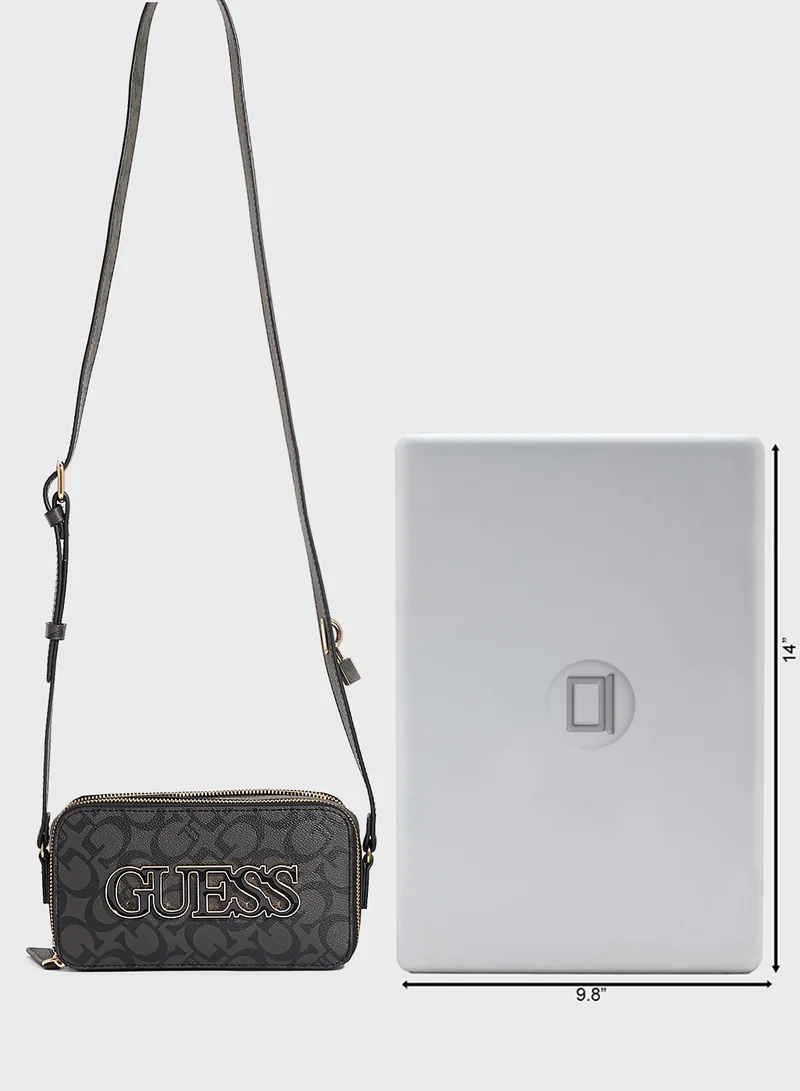 GUESS Reinee Mini Double Zip Crossbody