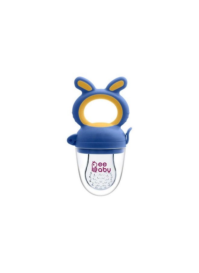 Beebaby - Chewy Silicone Food & Fruit Nibbler For Babies Bpa Free Fruit Feeder Pacifier With Extra Silicone Mesh (Chewy Blue) - Image 1