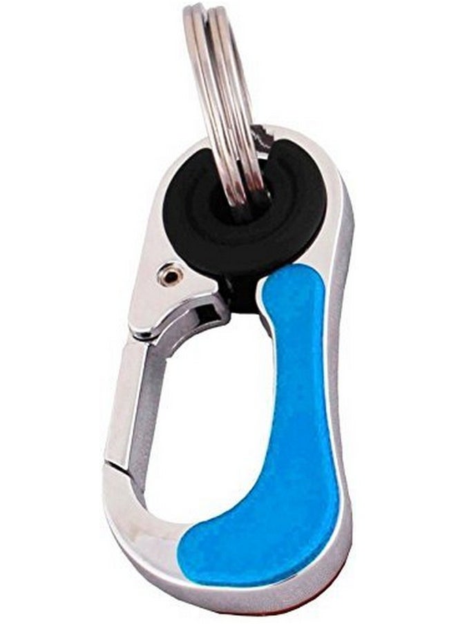 TechPro Antique Hook Locking Silver Metal Key Ring Key Chain For Gift Boys Girls & Friends  - Image 1