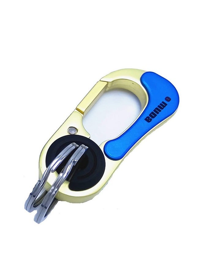 TechPro Antique Hook Locking Silver Metal Key Ring Key Chain For Gift Boys Girls & Friends  - Image 5