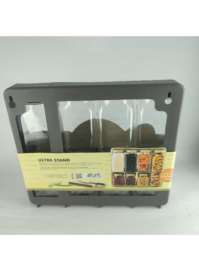 ماكس بلاست مجموعة مرطبان توابل بلاستيكي مع حامل من ماكس بلاست - Image 4