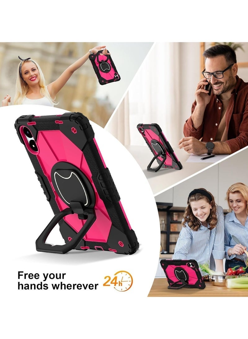 general Case Compatible with Xiaomi Redmi Pad Pro 12.1 inch Case, Full-Body Rugged Shockproof Protective Shell, 360° Swivel Stand Handle Cover with Shoulder Strap - Image 2