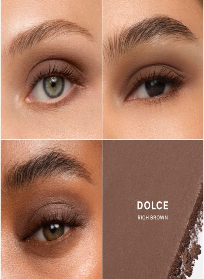 Saie SuperSuede™ Baked Eyeshadow 1g – Dolce (Rich Brown Matte) 16-Hour Wear Long-Lasting Baked Powder Eyeshadow - Image 2