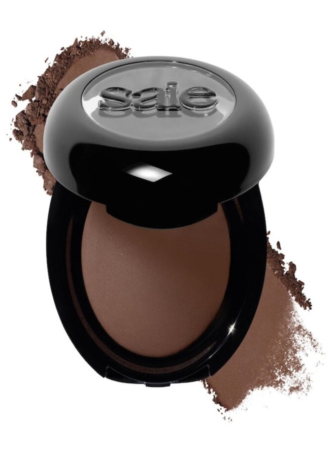 Saie SuperSuede™ Baked Eyeshadow 1g – Dolce (Rich Brown Matte) 16-Hour Wear Long-Lasting Baked Powder Eyeshadow - Image 1