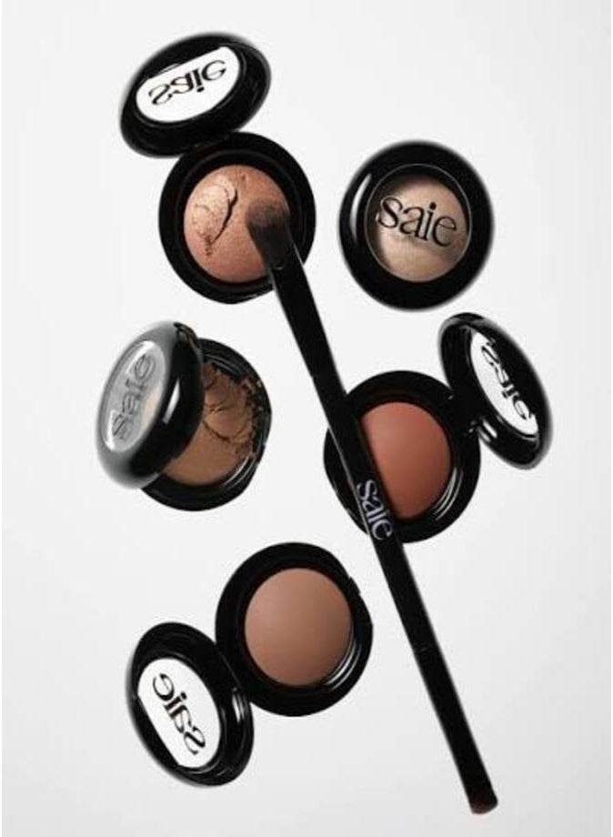 Saie SuperSuede™ Baked Eyeshadow 1g – Dolce (Rich Brown Matte) 16-Hour Wear Long-Lasting Baked Powder Eyeshadow - Image 4