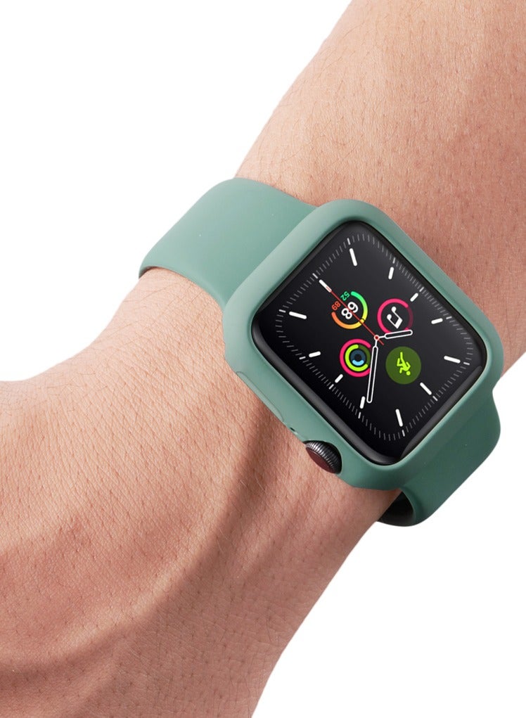 GULFLINK Silicone Watchbands 200mm Length with Protective Case Cover for Apple iWatch 7 41mm - Image 3